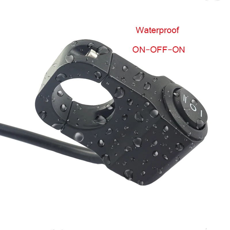 

BOZXRX Motorcycle Handlebar Switches 7/8" ON-OFF-ON Headlight Fog Brake Light Motorcycle Scooter Handlebar Grip Headlight Switch