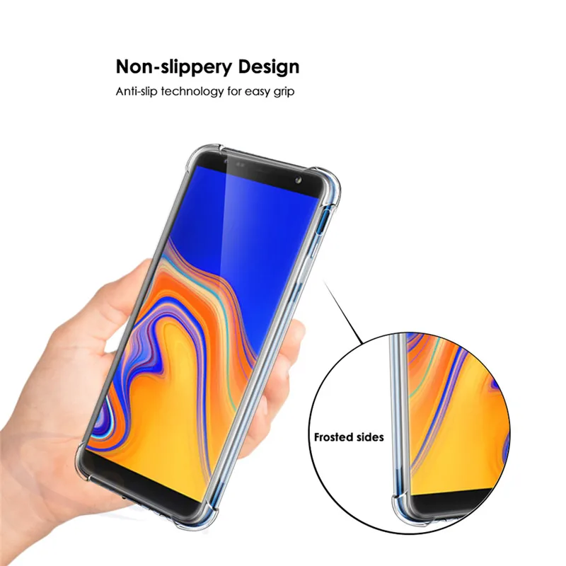 Qosea для samsung Galaxy J4 Plus чехол тонкий Тонкий прозрачный Силиконовый ТПУ