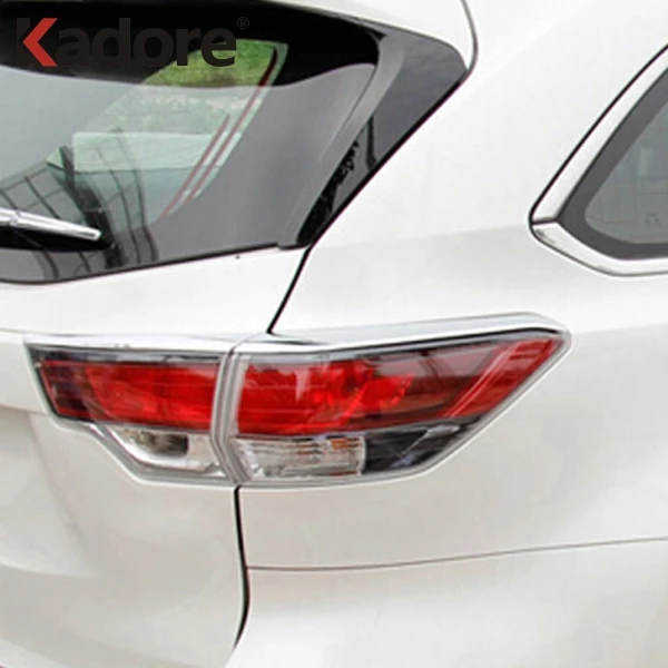 Для Toyota Highlander 2018 2019 ABS Хромированная задняя фара накладка рамка украшение