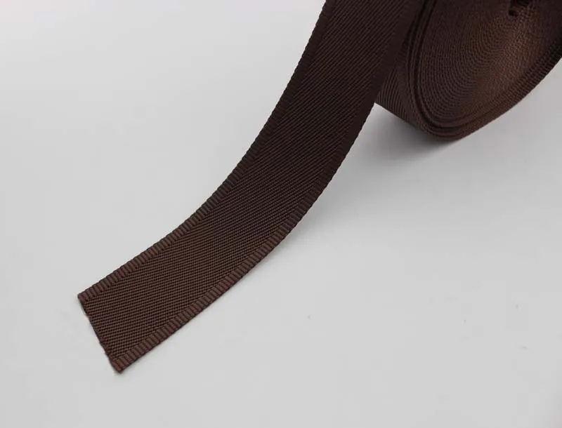 50yards 32mm 38mm wide black brown color Eco-Friendly nylon ribbon for DIY camera strap,sewing man shoulder bags strap