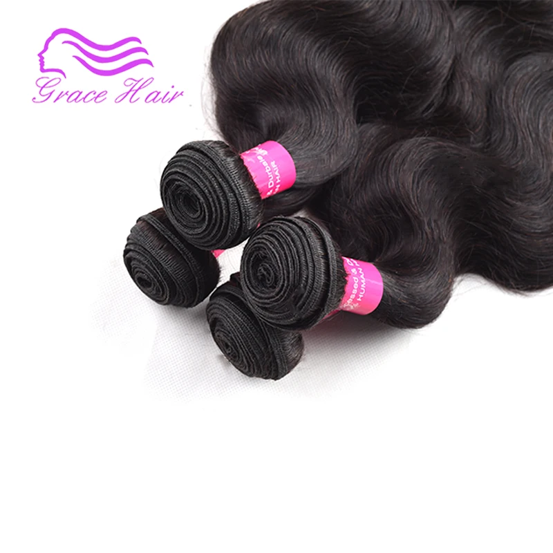 7A Unprocessed Virgin Hair 4 Bundles Peruvian Body Wave Ali Moda Human Extensions |
