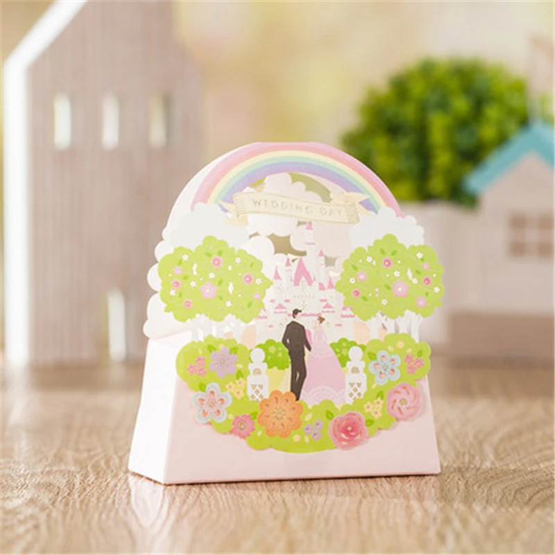 Новый розовый цветок бабочка Лазерная резка элегантное украшение для невесты