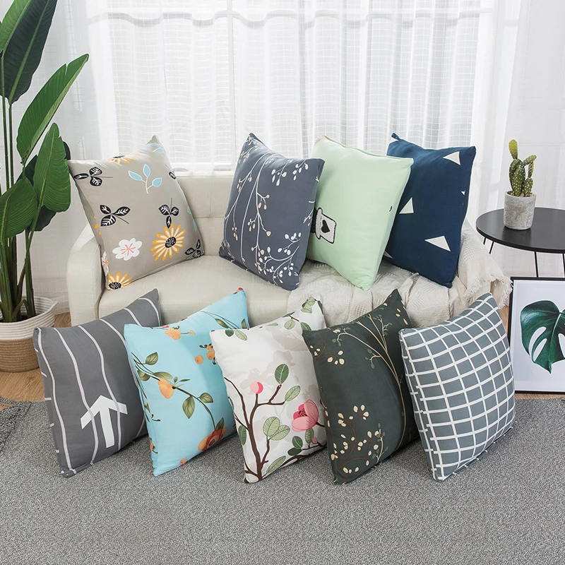 Knitted Cushion Cover Decorative Pillow Case Square 45 * Printed Pillowcase for Home Chair Decor and Car | Дом и сад