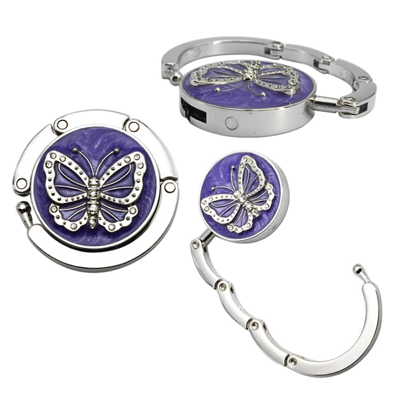 1 шт. складной крючок с бабочками модный круглый уникальная металлическая