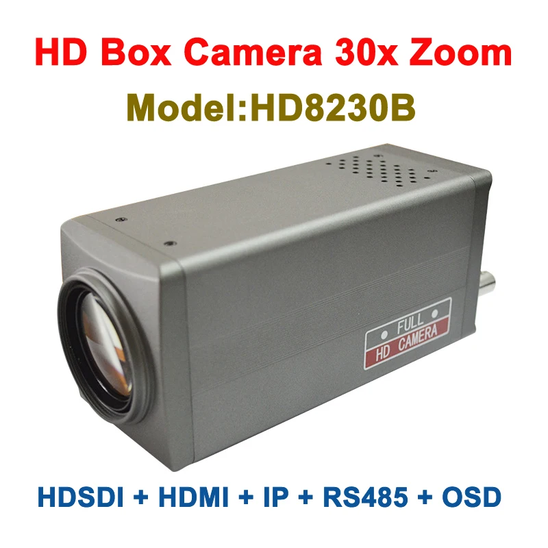 2mp 1080p 60fps 30x оптический зум ip видео Коробка камера hdmi с выходом 3G SDI|box camera|30x optical zoomip