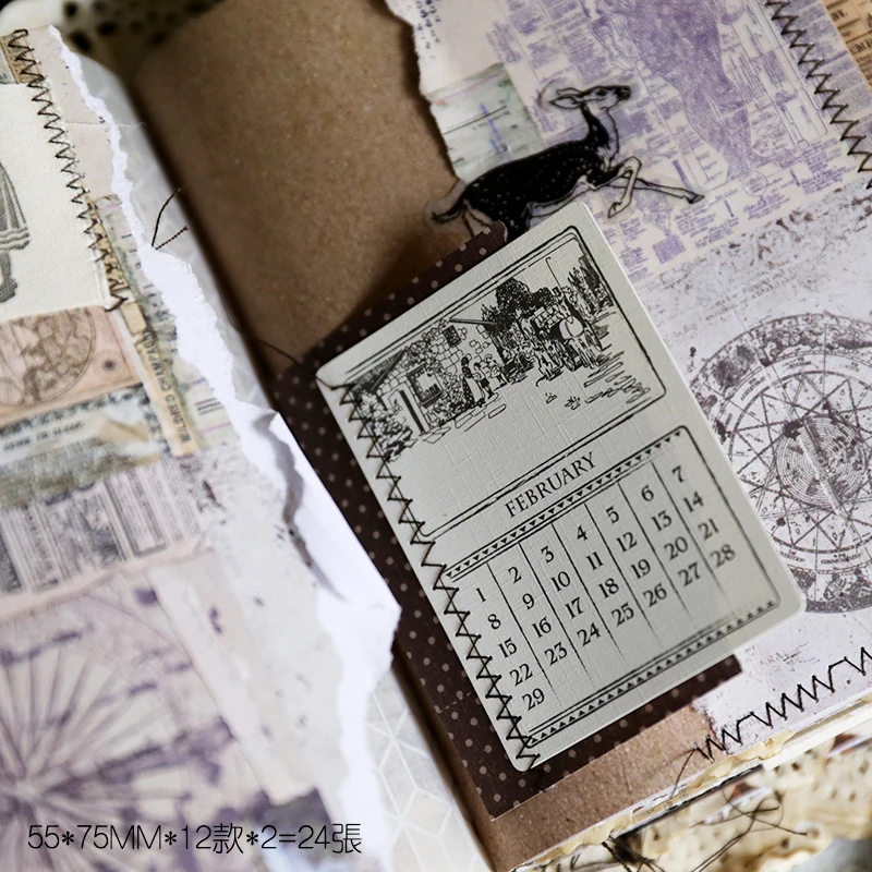 24 шт. календарь кардшток вырубки для скрапбукинга Happy planner/изготовление открыток/Журнал проекта