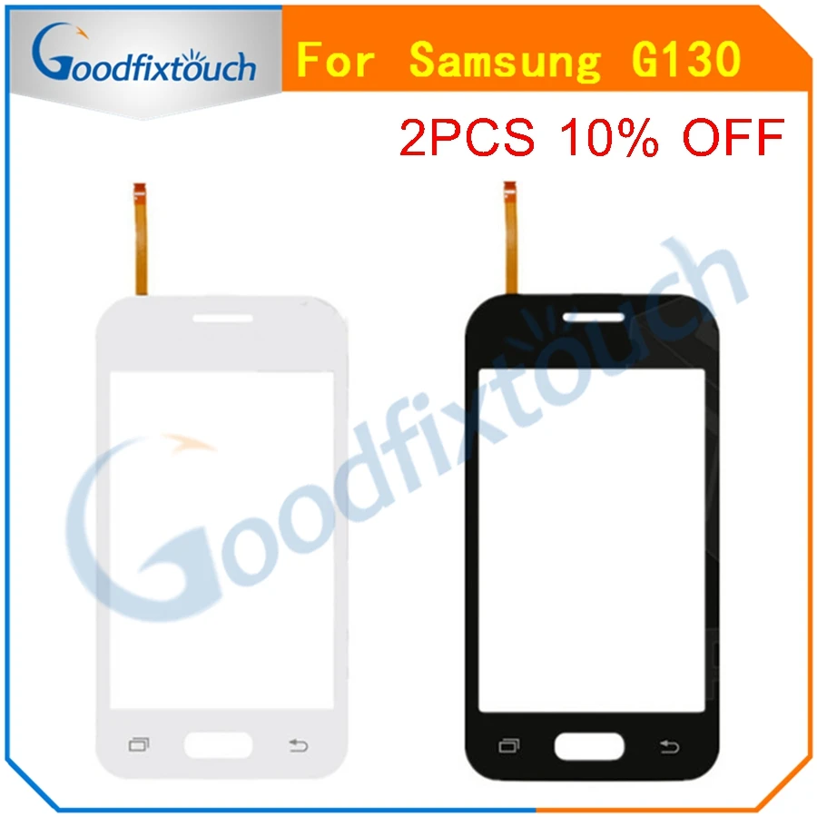 

3.5" For Samsung Galaxy DUOS Young 2 Duos G130H SM-G130 G130 Touch Screen Digitizer Sensor Outer Glass Lens Panel Black White