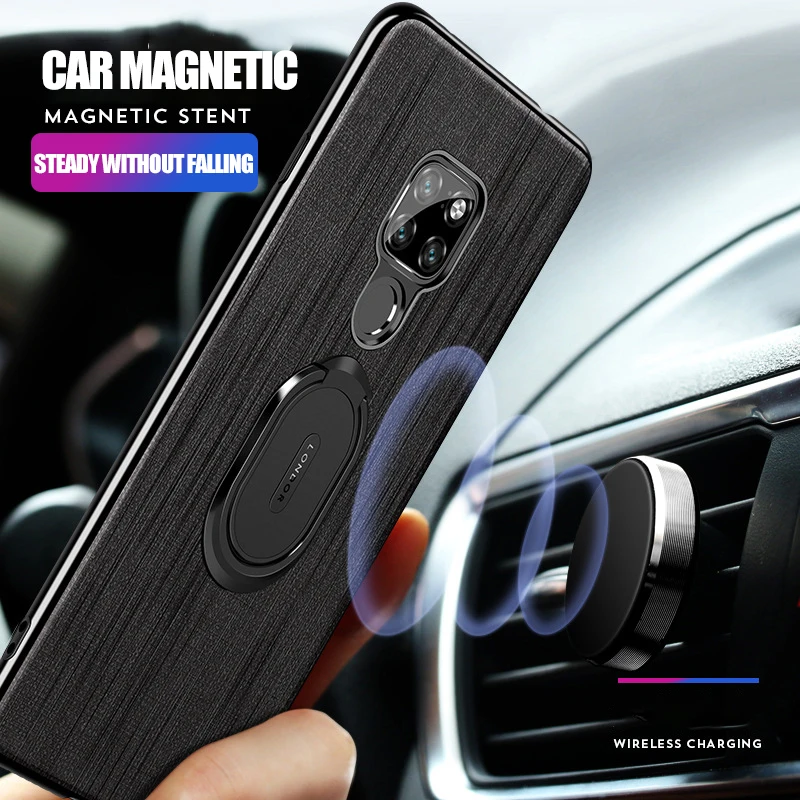 Non-slip PVC phone case ultra-thin bracket car magnetic for huawei mate 20 pro 20x p20 p30 lite nova 2 2s 3 3e 3i |
