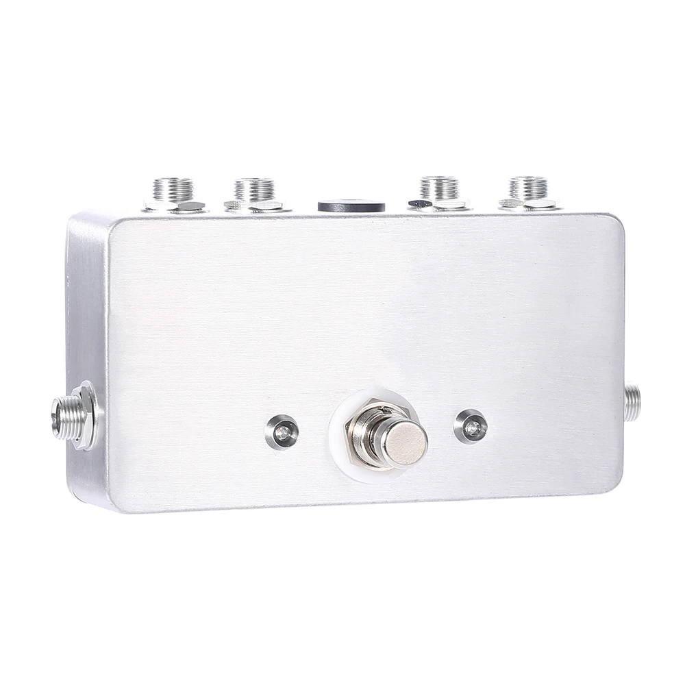 Ножной переключатель AB Box Pedal серебристые педали с эффектом Looper для электрогитары
