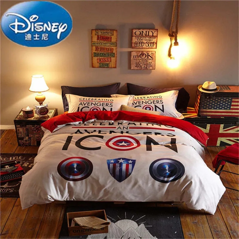 Роскошный комплект постельного белья Marvel Disney постельное белье с 3d-рисунком