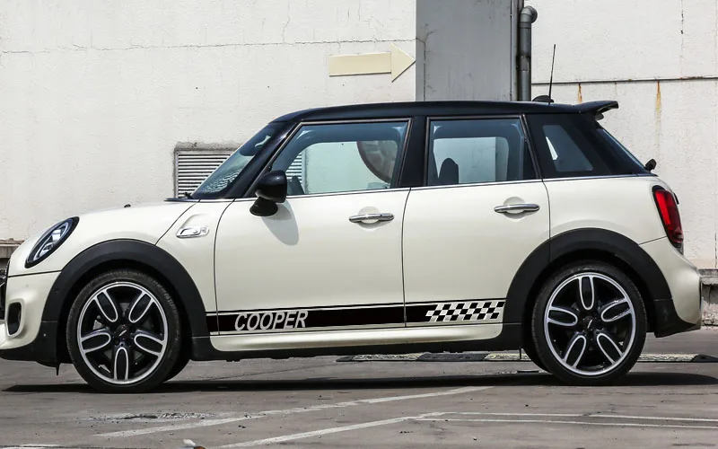 

2pcs Car side strip sticker car exterior decoration sticker for BMW Mini cooper clubman countryman R55 R56 R60 R61 F55 F56 F60