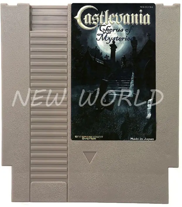 Серия caslevania кровавая луна перелив тьма видеоигра картридж карта для 72 Pin 8 бит игровой плеер - Цвет: Chorus of Mysteries