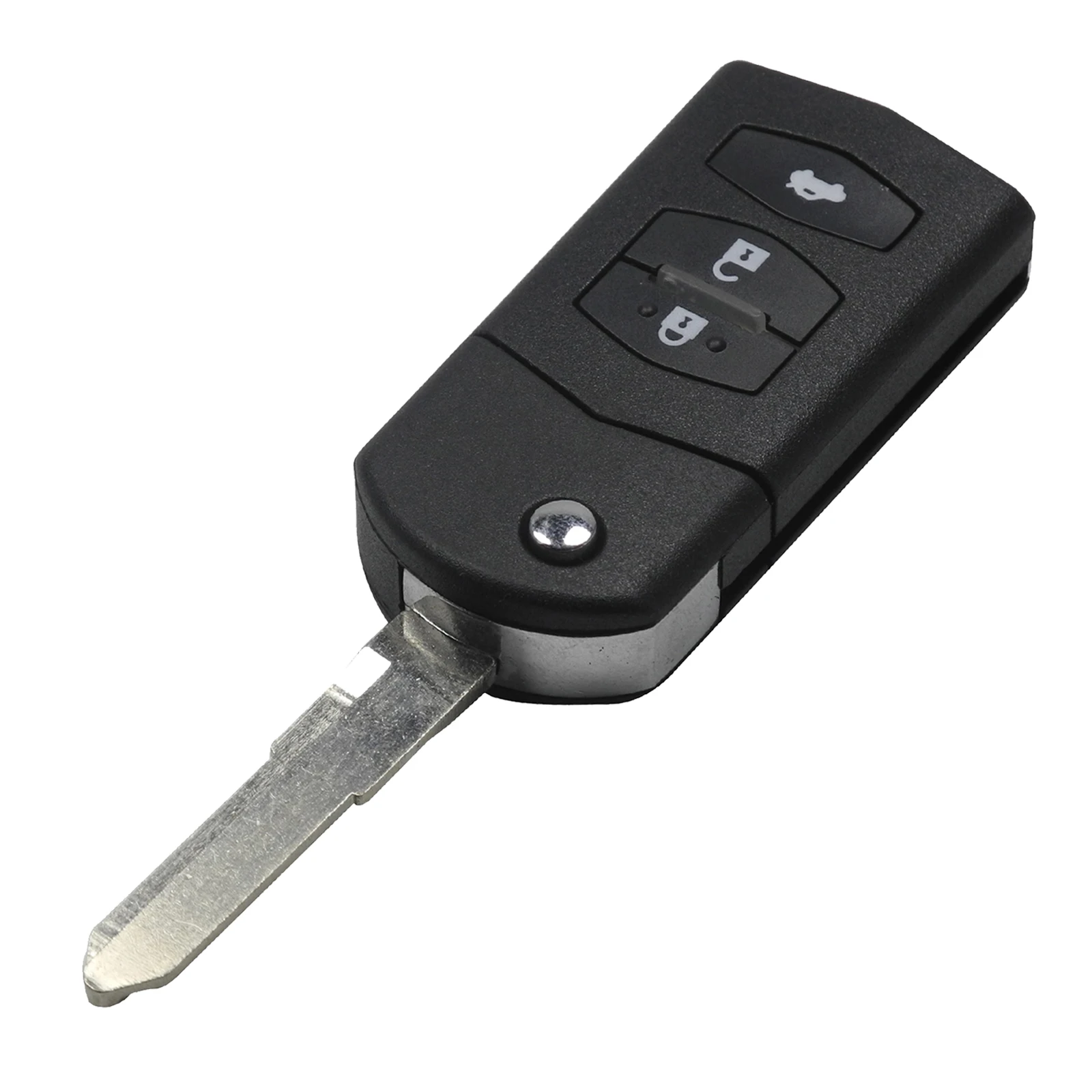 jingyuqin 3 Buttons Key Shell Cover Styling For Mazda 2 5 6 RX8 MX5 Flip Remote Case Fob Replacement BTN no Logo | Автомобили и