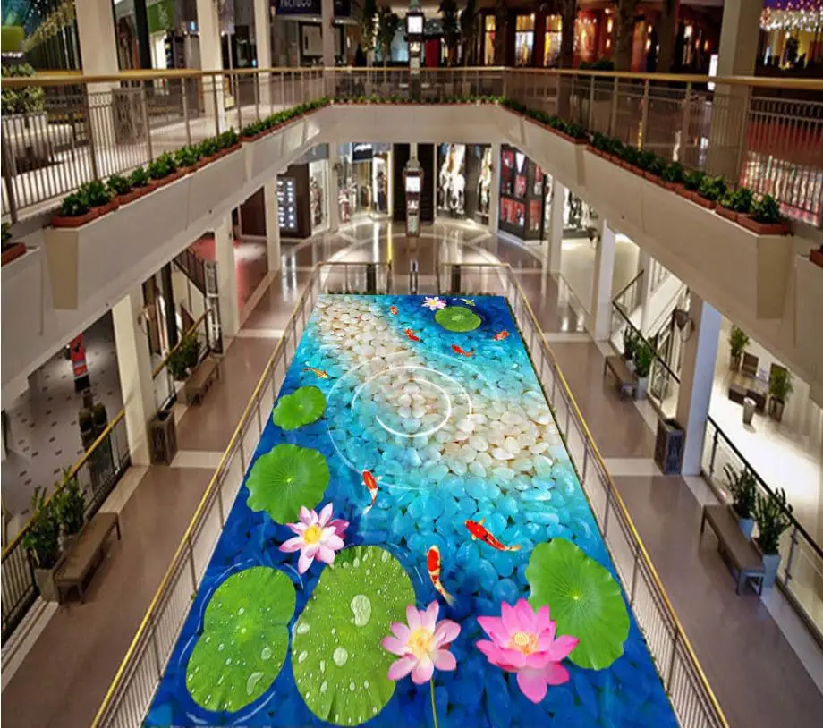 Виниловая напольная плитка на заказ 3d пляжная самоклеящаяся виниловая наклейка