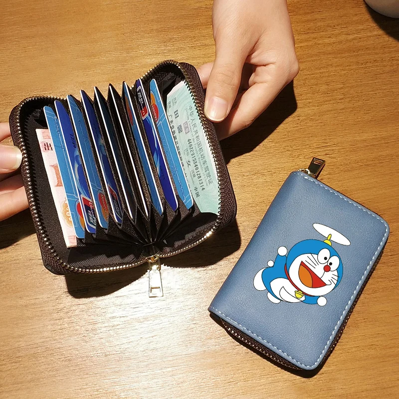 JANE'S Кожаный Милый Kawaii Doraemon держатель карты путешествия водонепроницаемый