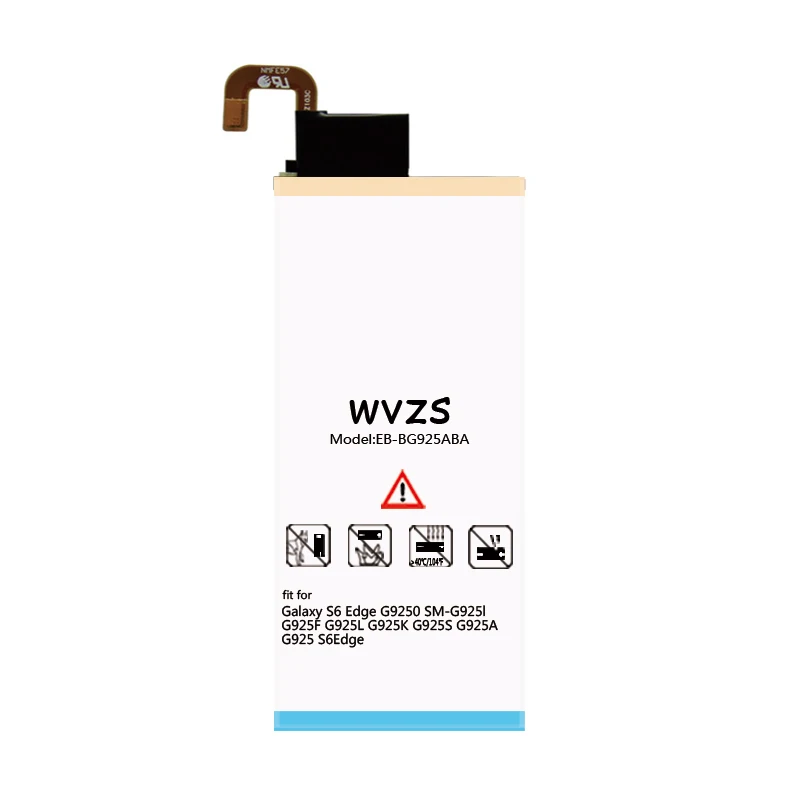 Wvzs 3300 мАч литий-полимерный аккумулятор EB-BG925ABE для samsung GALAXY S6 Edge G9250 G925FQ G925F G925S S6Edge