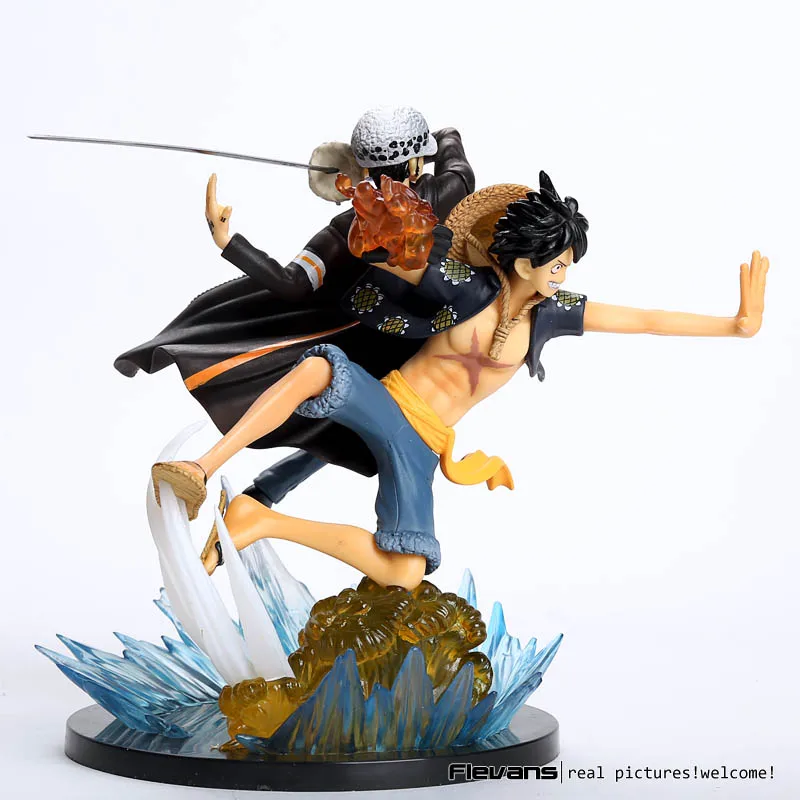 Аниме One Piece Luffy VS Trafalgar Law 5-я годовщина ПВХ фигурка Коллекционная модель игрушки 16