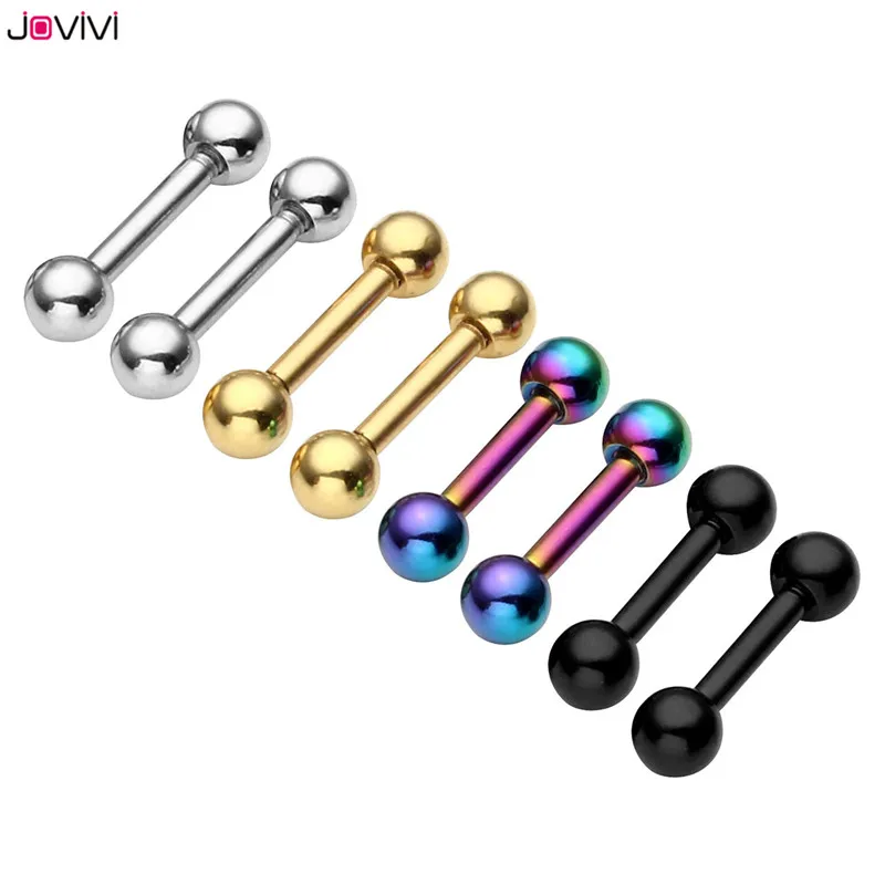 JOVIVI 16 г серьги из нержавеющей стали-гантели спиральный для хряща шпильки Tragus 6 мм