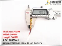 10pcs sd 3 7v400mah403030 polymer lithium ion li ion battery for toypower bankgpsmp3mp4cell phonespeaker