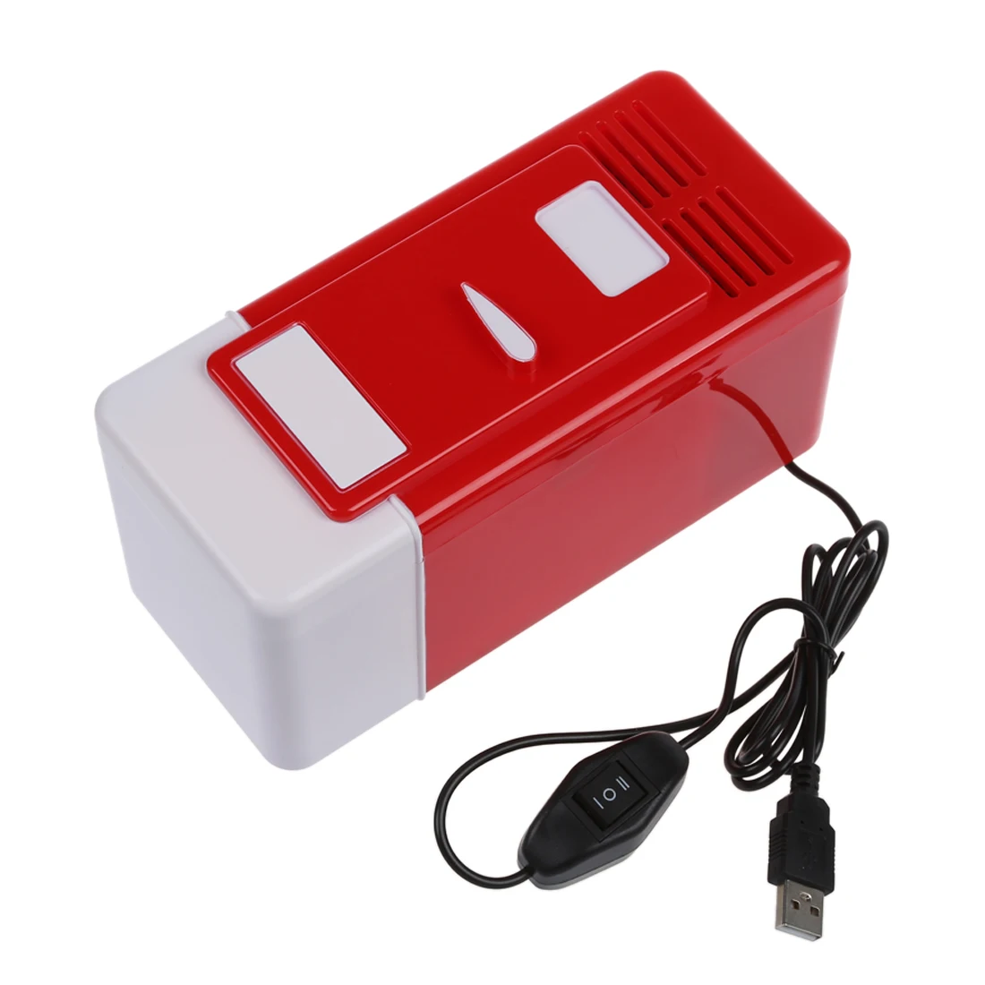Настольный мини-холодильник USB гаджет банок для напитков охладитель теплее холодильник с внутренним светодио дный светодиодный свет автомобиля применение мини，Мини-холодильник С внутренним светодиодом
