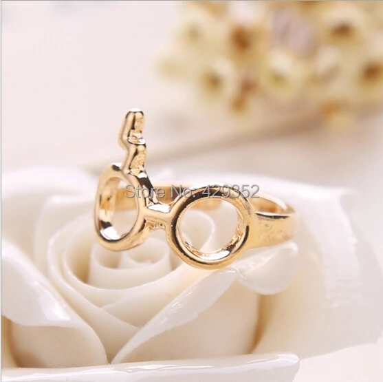 Новинка Модные индивидуальные очки со шрамом с молнией женские и мужские кольца