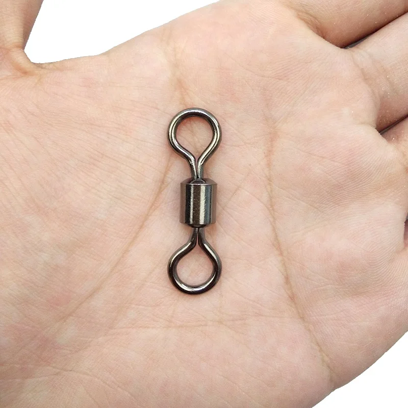 50 шт. вертлюг для подвижной рыбалки с твердым кольцом сверхмощный большой