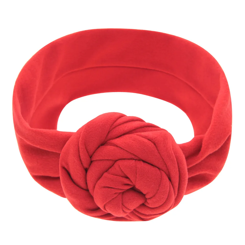2018 new 1ps only New Flower head band elastic cotton Kids headwrap Floral bead turban Newborns shower gift Newborn headbands | Детская