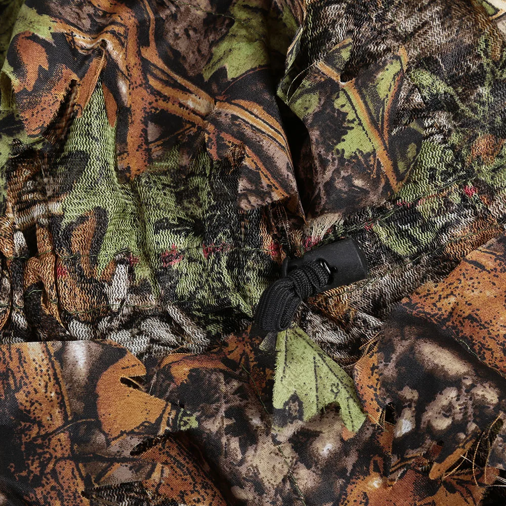 Камуфляжный костюм для охоты с листьями тактический снайпера капюшоном и
