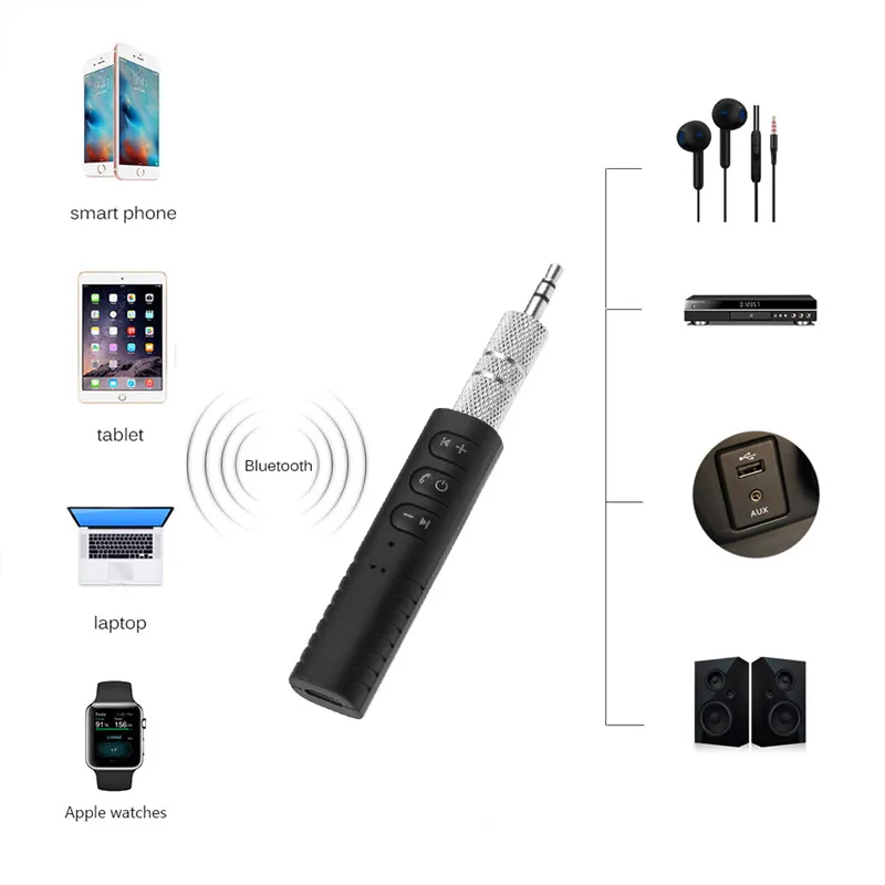 Беспроводной автомобильный Bluetooth Aux аудио приемник адаптер 4 1 комплект свободные