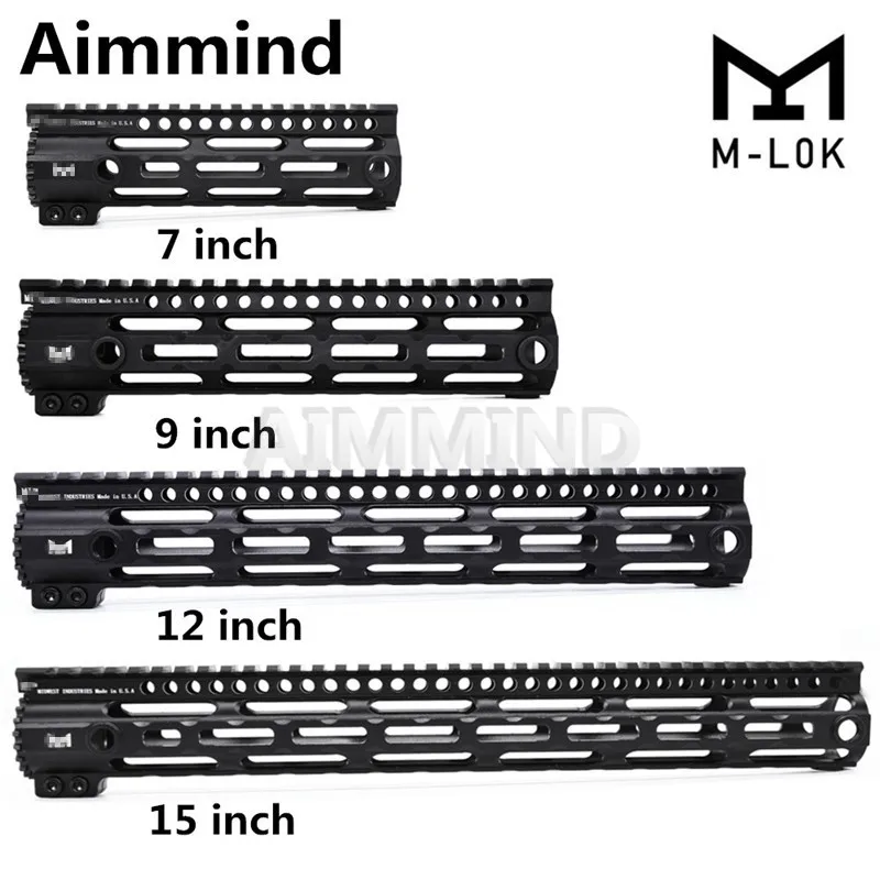 Высокое качество AR-15 M4 MLOK " 9" 1" 15" дюймов Тонкий свободный поплавок Handguard Пикатинни кронштейн