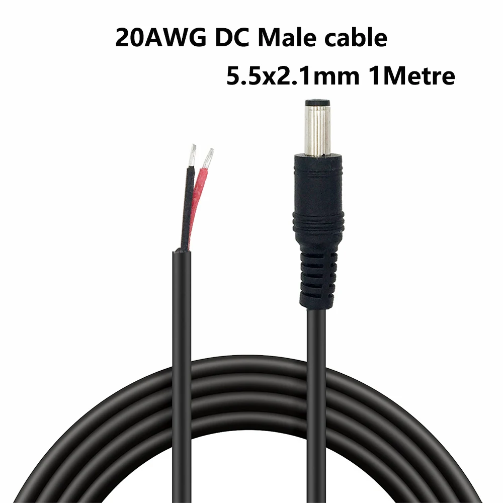 1 шт. 20AWG 5 5x2 мм 12 DC штекер Адаптер для светодиодных лент светильник с замком Пряжка