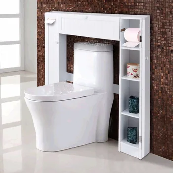 White Over-the-Toilet Storage Cabinet