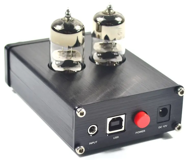 DC12V 2A 6J9 трубка предусилитель PCM2706 декодирование USB усилитель для наушников усилитель гарнитуры