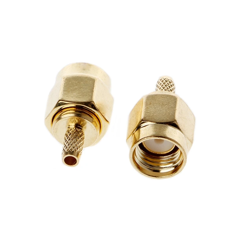 10 шт. RF разъемы SMA штекер обжим RG174 RG316 LMR100 кабель разъем|Соединители| |