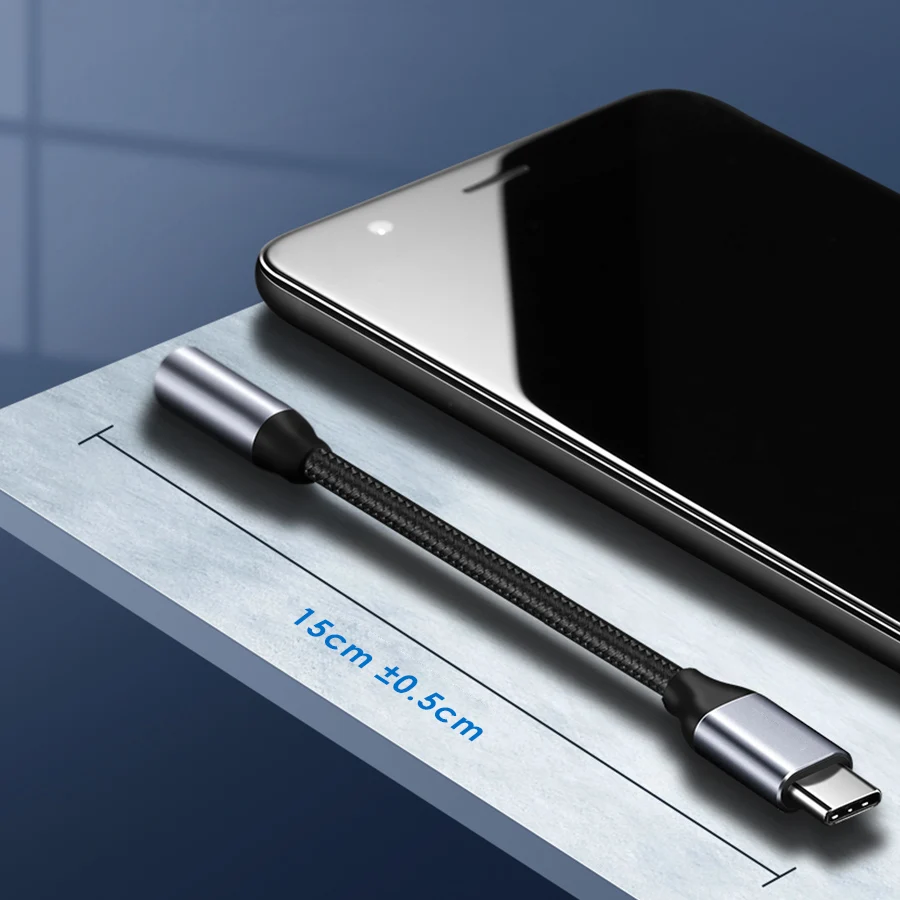 Адаптер CBAOOO 3 5 мм для наушников с разъемом USB Type C и AUX Huawei mate 20 P30 pro Xiaomi Mi 6 8 9 SE