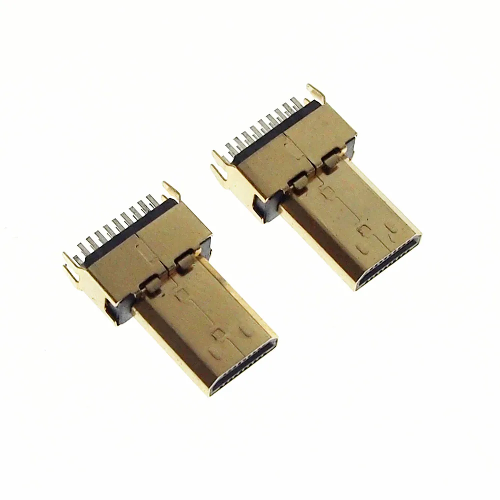 50 шт./лот позолоченный Micro HDMI штекер D Тип шина сварной проволоки без печатной платы