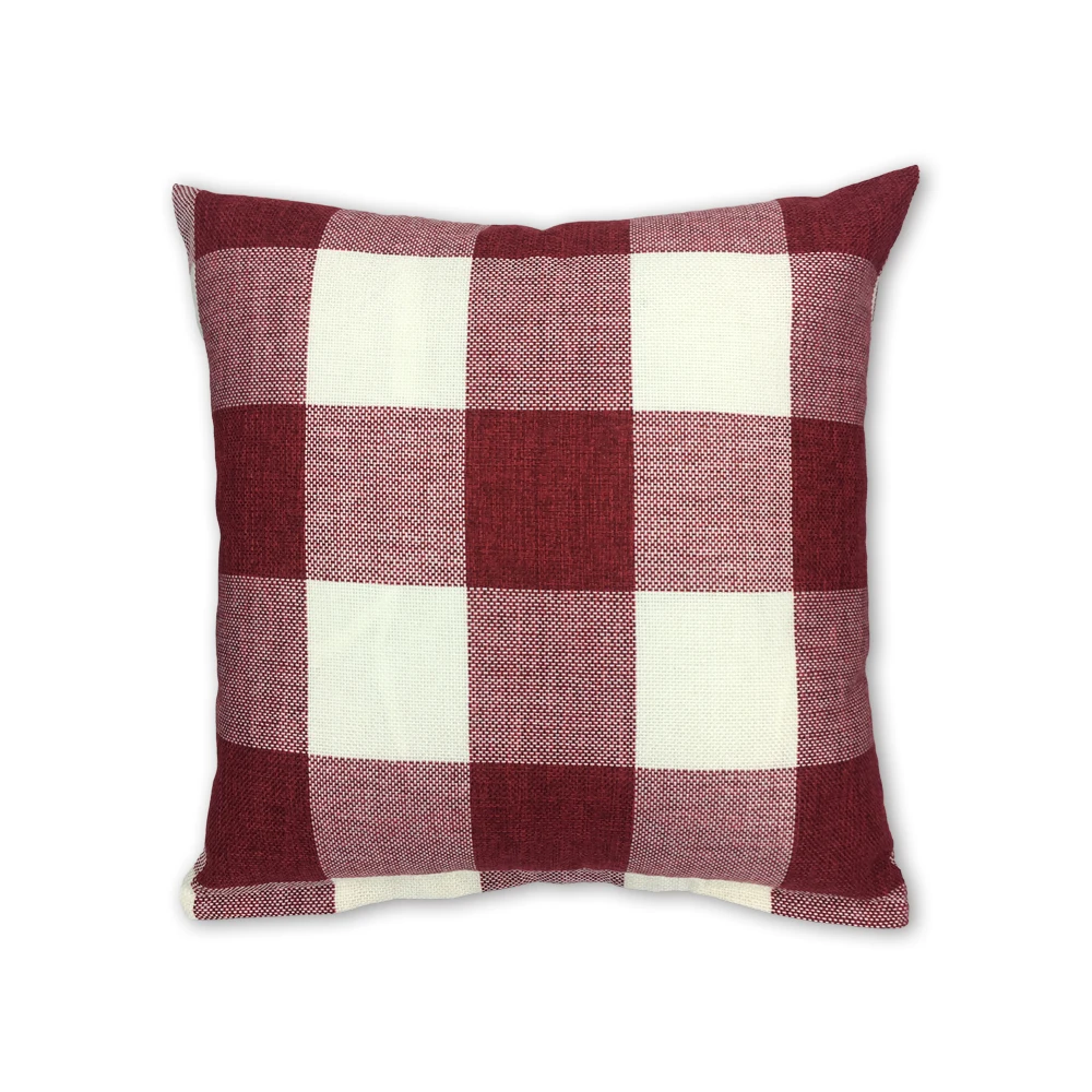 Classic Retro Checkers Plaids Pillow Case Farmhouse Decoration Lattice Throw Cushion Cover Home Decor for Car Sofa Cotton Linen | Дом и сад