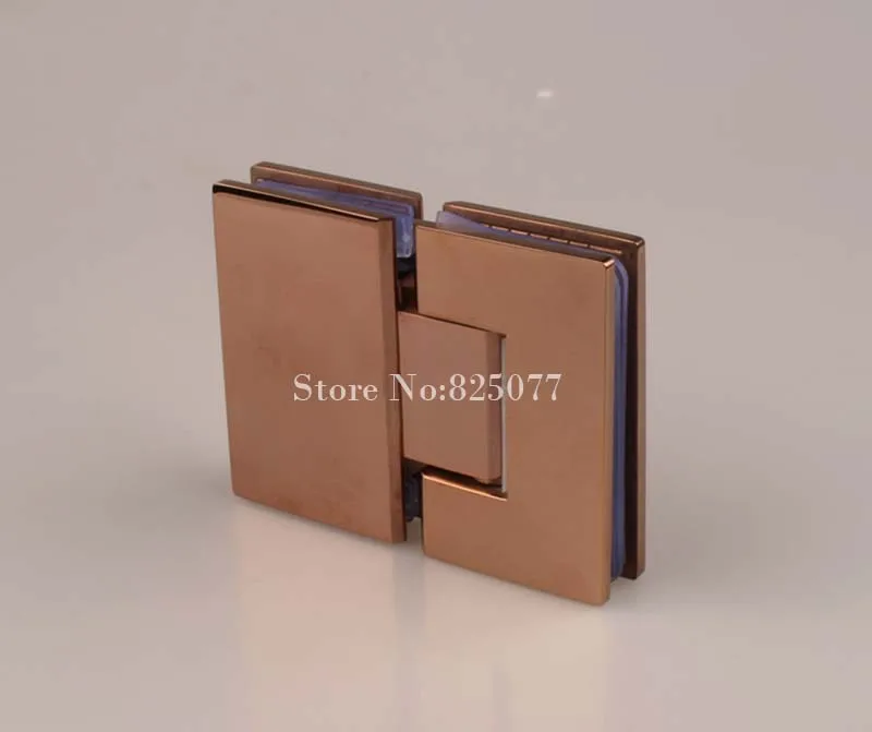 Розовое золото 180 градусов шарнир открытые 304 нержавеющая сталь стеклянная