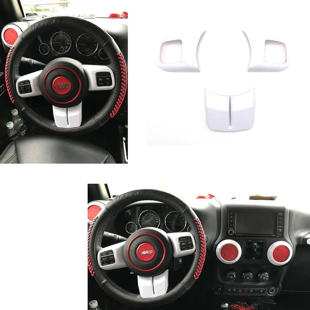 18 шт. полный набор отделочный комплект накладка на руль дверную ручку для Jeep Wrangler