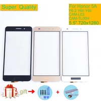 for huawei honor 5a cam l23 cam l03 cam l21 cam al00 y6ii touch screen touch panel sensor digitizer front glass touchscreen y6ii