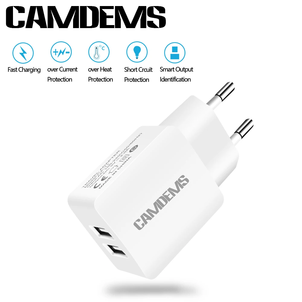 Настенные зарядные устройства адаптеры CAMDEMS EU автомобильные USB дата кабели Type C