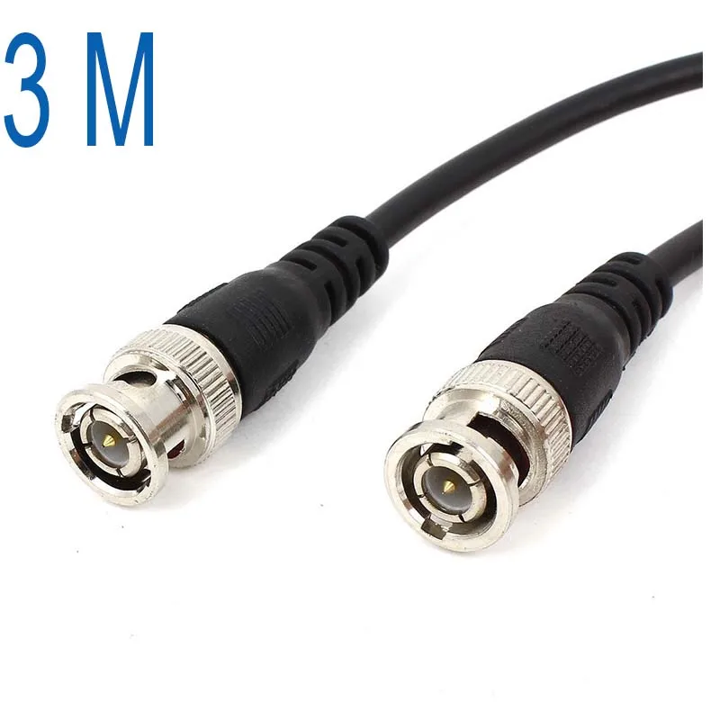 3 м 9 футов CCTV видео камера DVR папа-папа BNC разъем коаксиальный кабель Новый 3 м 9 футов CCTV видео камера DVR папа-папа BNC разъем коаксиальный кабель Новый