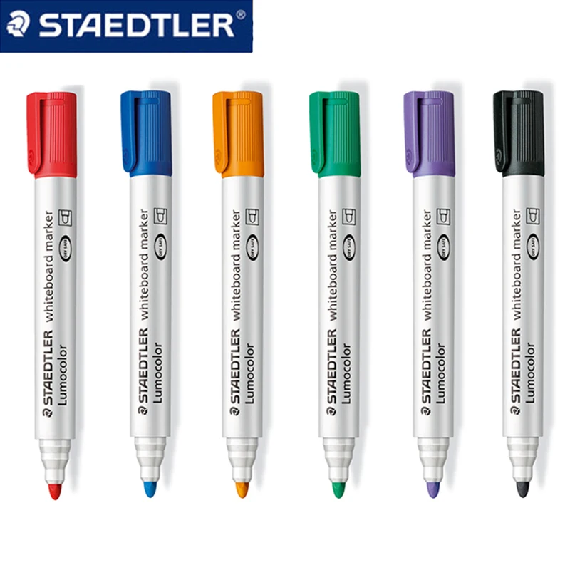 4 шт./лот STAEDTLER 351 2 мм маркер для сухой белой доски Легко протирается офисные и