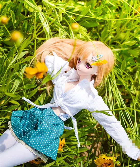 BJD кукла сексуальная белая высокая талия рубашка для 1/4 1/3 SD16 DD DY кукольная одежда