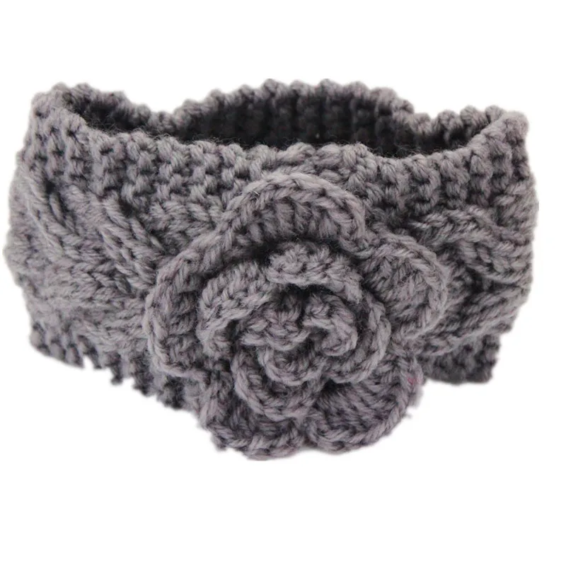 Big Flower Head Wrap Crochet Headband Child Cotton Camellia Kids Toddlers Soft Hair Accessories Drop Shipping |