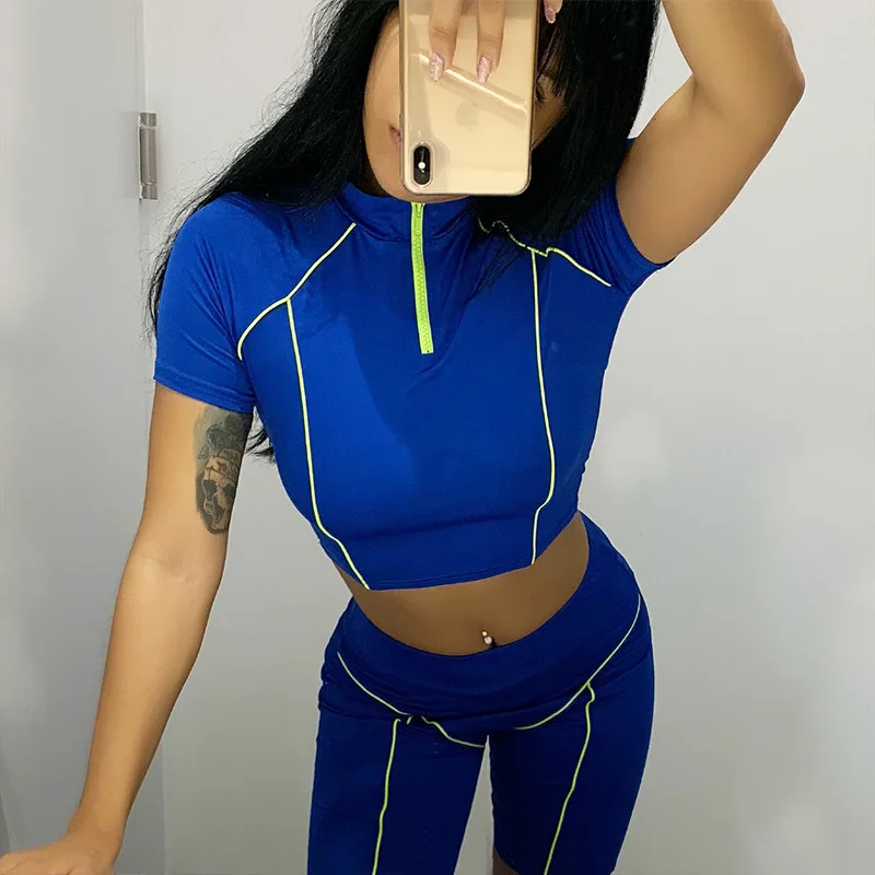CHRLEISURE Модные женские комбо тонкие спортивные фитнес брюки флуоресцентные