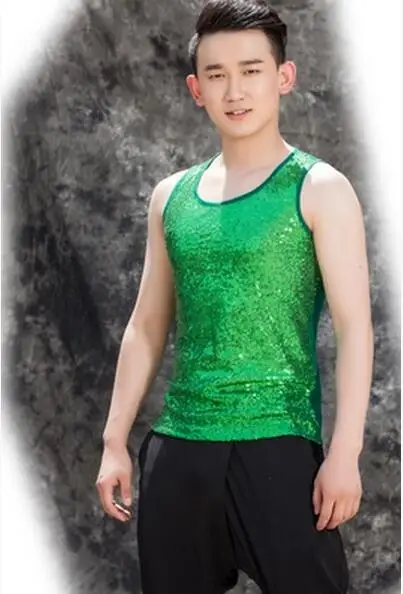 Новинка 2017 Мужская одежда для ночного клуба модный жилет с блестками DJ DS плюс