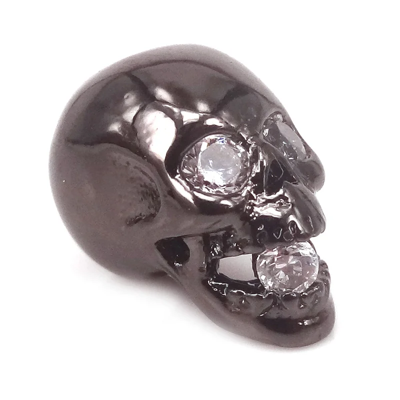 10 шт. металлические бусины золотого/серебряного/черного/розового золота с