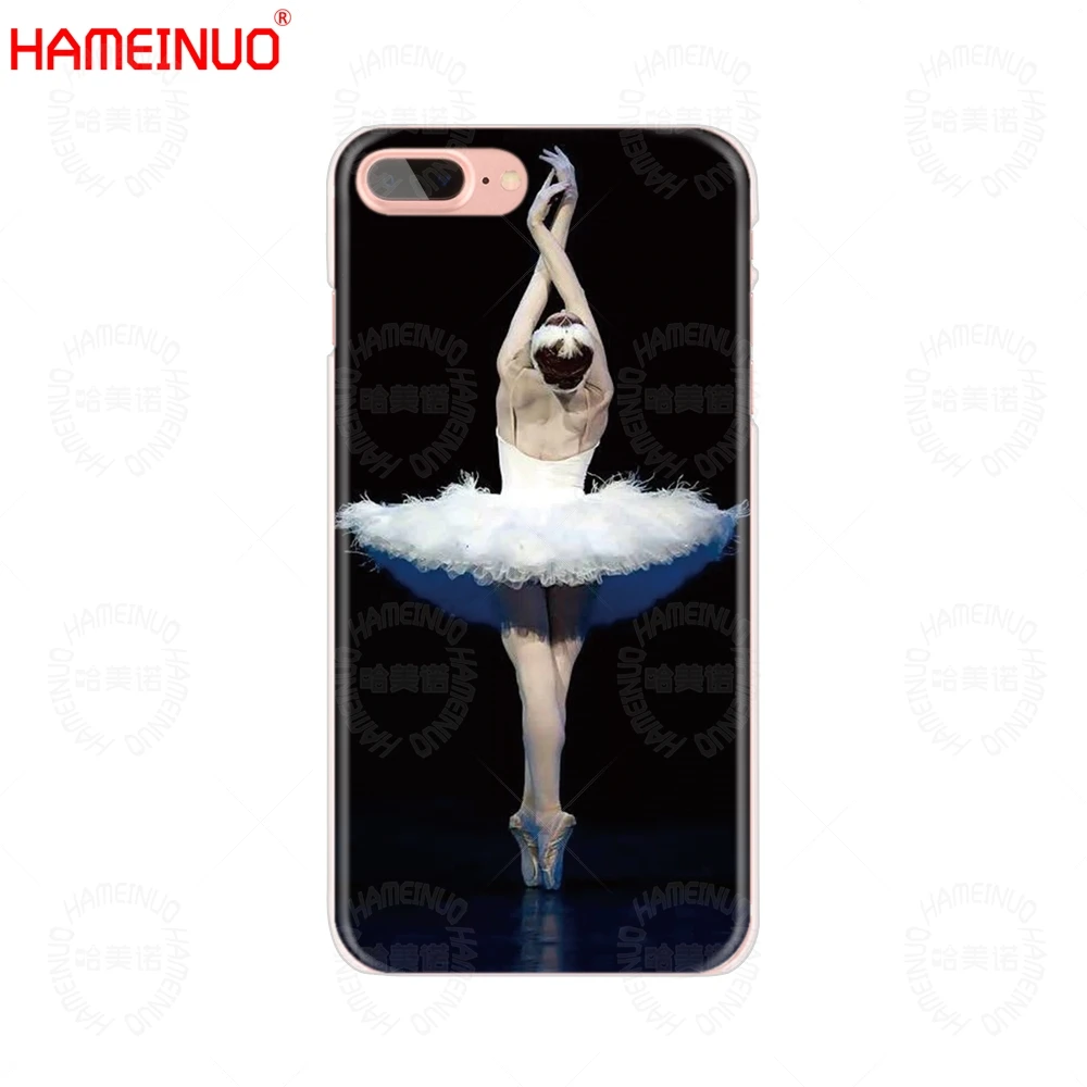 HAMEINUO балетные тапочки для девочек Чехол мобильного телефона iphone X 8 7 6 4 4S 5 5S SE 5c 6s