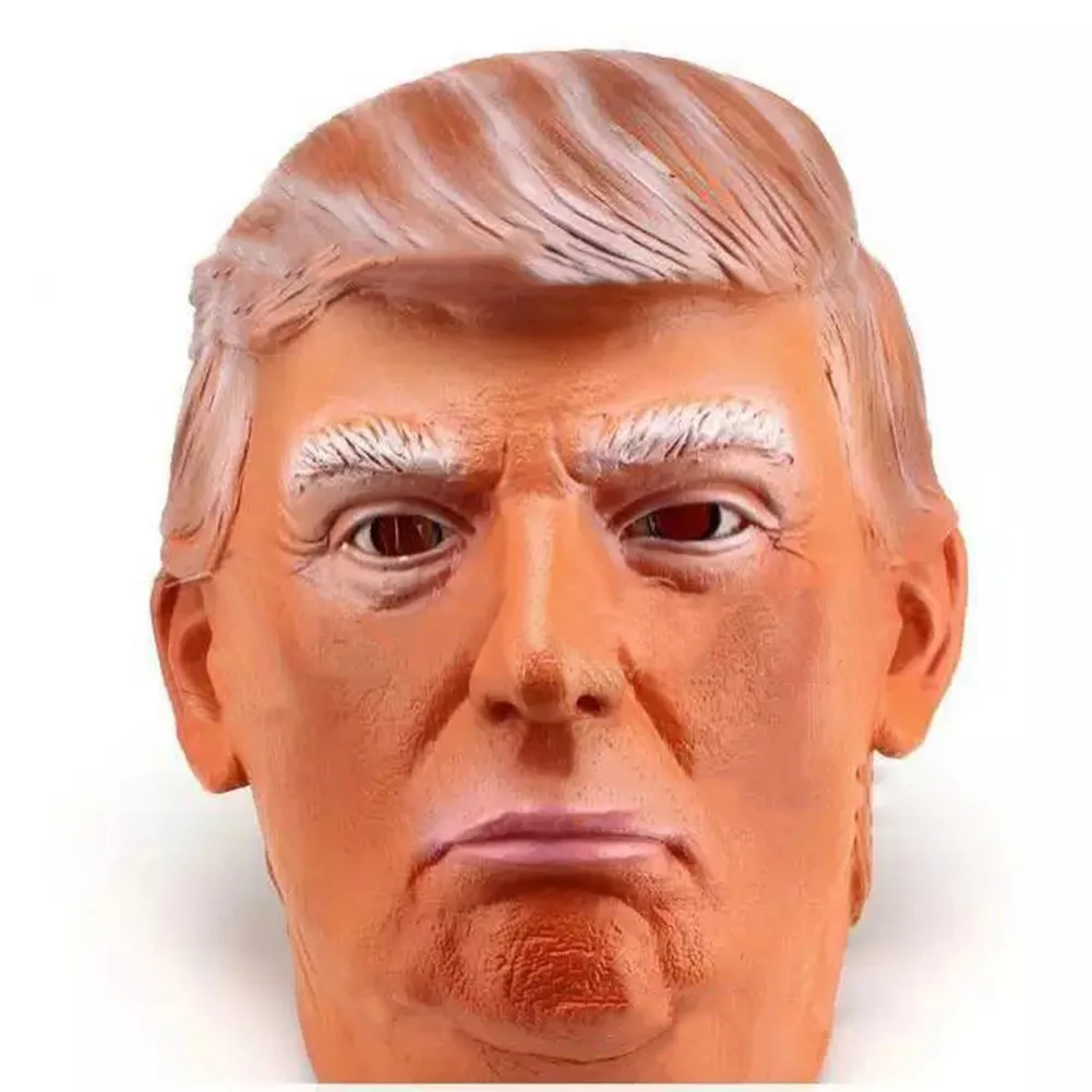 Маска Из Латекса для Хэллоуина 1 шт. маска Дональда Трамп Президентский костюм